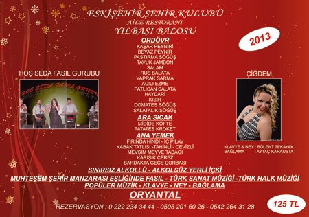 Eskişehir Şehir Kulübü 2013 Yılbaşı Programı