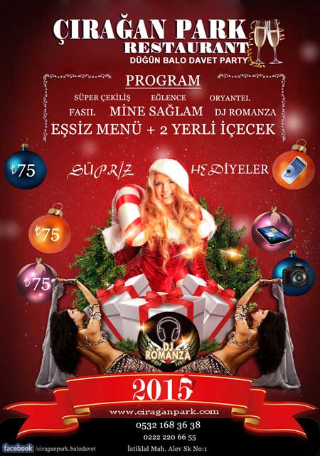 Çırağan Park 2015 Yılbaşı Programı