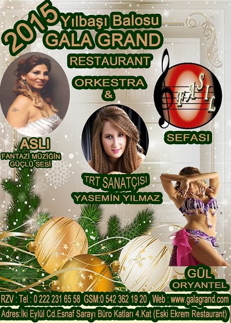 Gala Grand Restaurant 2015 Yılbaşı Programı