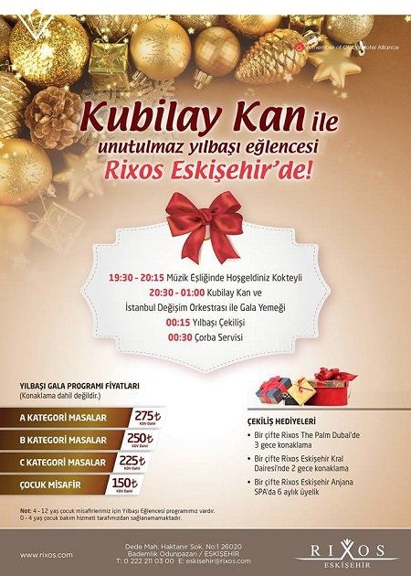 Rixos Eskişehir 2015 Yılbaşı Programı
