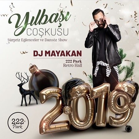 222 Park Retro Hall Yılbaşı Programı 2019