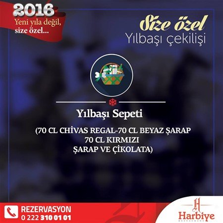 Harbiye Restaurant Yılbaşı Programı 2016