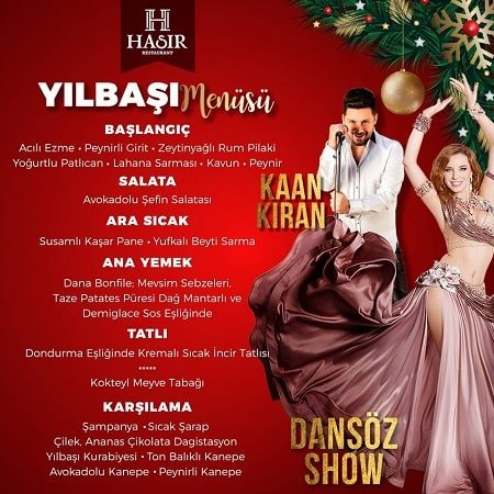 Hasır Restoran Yılbaşı Programı 2019