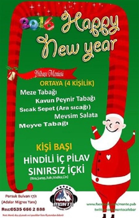 Monte Pub Yılbaşı Programı 2016