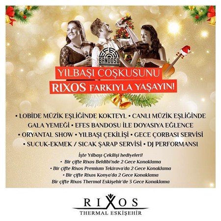 Rixos Eskişehir Yılbaşı Programı 2016