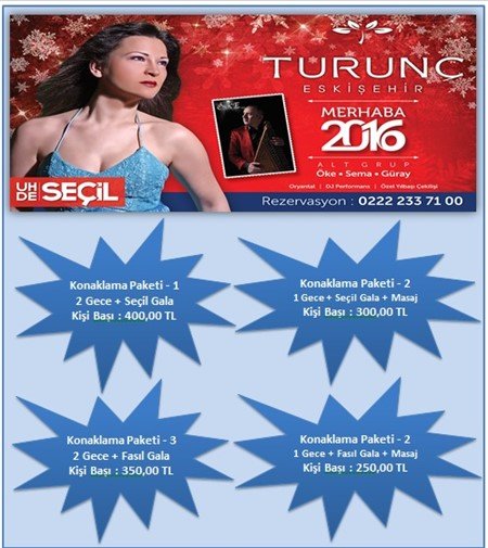 Turunç Hotel Yılbaşı Programı 2016