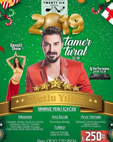 Twentysix Meyhane Yılbaşı Programı 2019