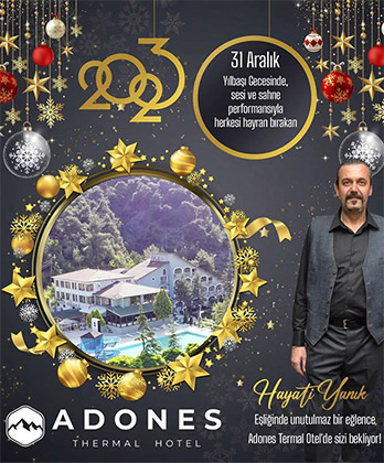 Adones Termal Otel Eskişehir Yılbaşı Programı 2023