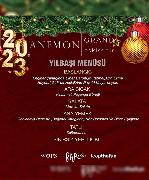 Anemon  Yılbaşı 2023 