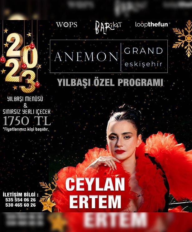 Anemon Otel 2023 Eskişehir Yılbaşı 