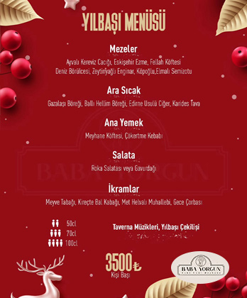 Eskişehir Baba Yorgun Meyhanesi 2026 Yılbaşı