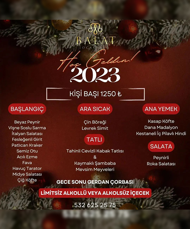 Balat Eskişehir 2023 Yılbaşı