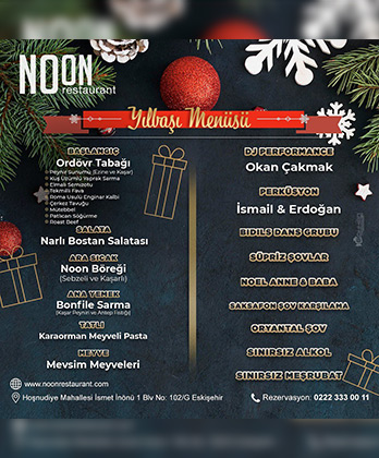 Noon Restaurant Yılbaşı 2023