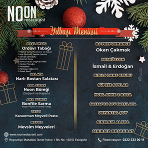 Noon Restaurant Eskişehir Yılbaşı 2023
