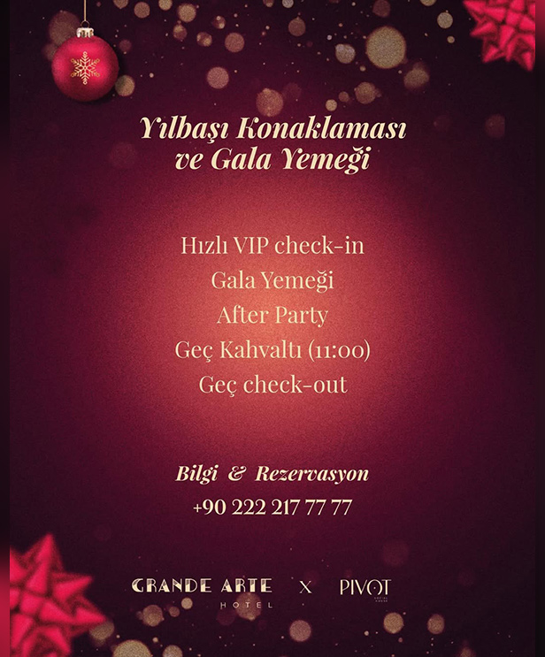Grande Arte & Pivot Pub Eskişehir 2026 Yılbaşı