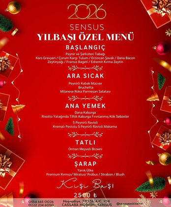 Sensus Eskişehir 2026 Yılbaşı