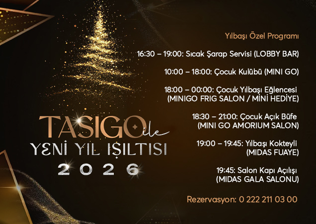 Tasigo Hotel Eskişehir Yılbaşı 2026