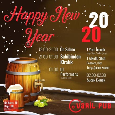 Varil Pub Eskişehir Yılbaşı 2020