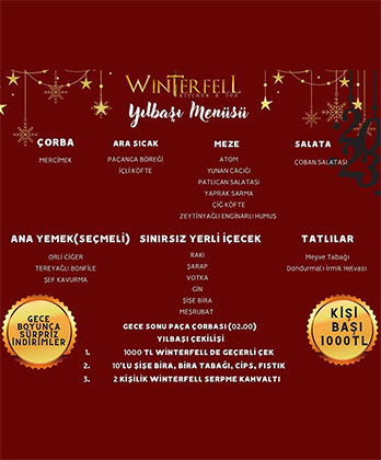 Winterfell Eskişehir Yılbaşı 2023